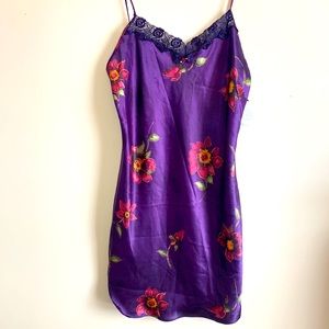 Floral Night Gown Teddy Nightie Small